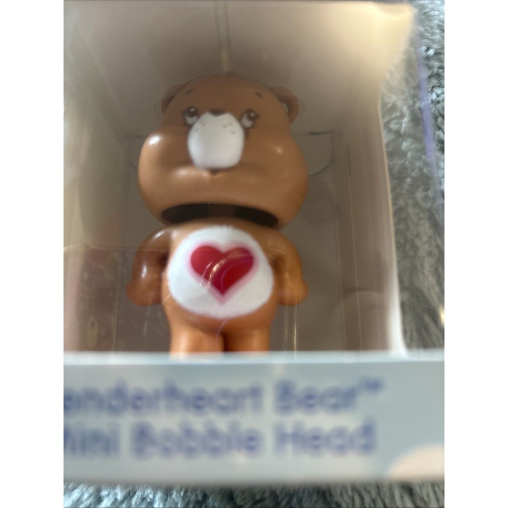Care Bears Tenderheart Bear™ Mini Bobble Head Figure Toy Culturefly Cloudco New - Picture 5 of 6
